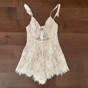 tobi lace romper